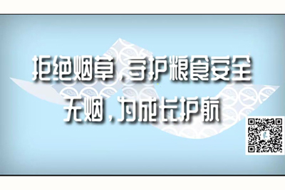 大鸡吧猛操B91拒绝烟草，守护粮食安全